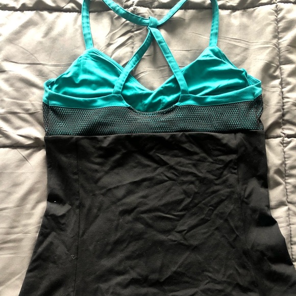 Alo Yoga Bra/tank Top | Teal/black | size M (?) - Picture 3 of 8